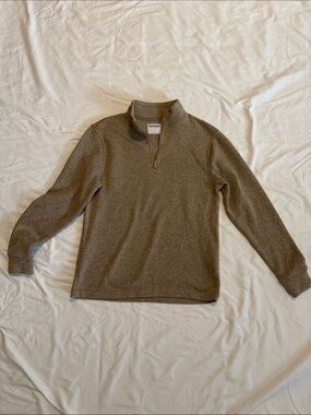Old Navy Men's Taupe Brown Quarter-Zip Sweater